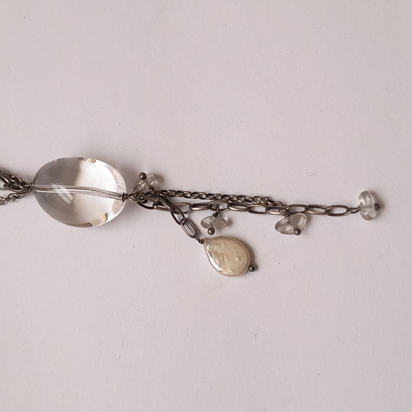 Silpada sterling silver chain with crystal pendant - Picture 2 of 4